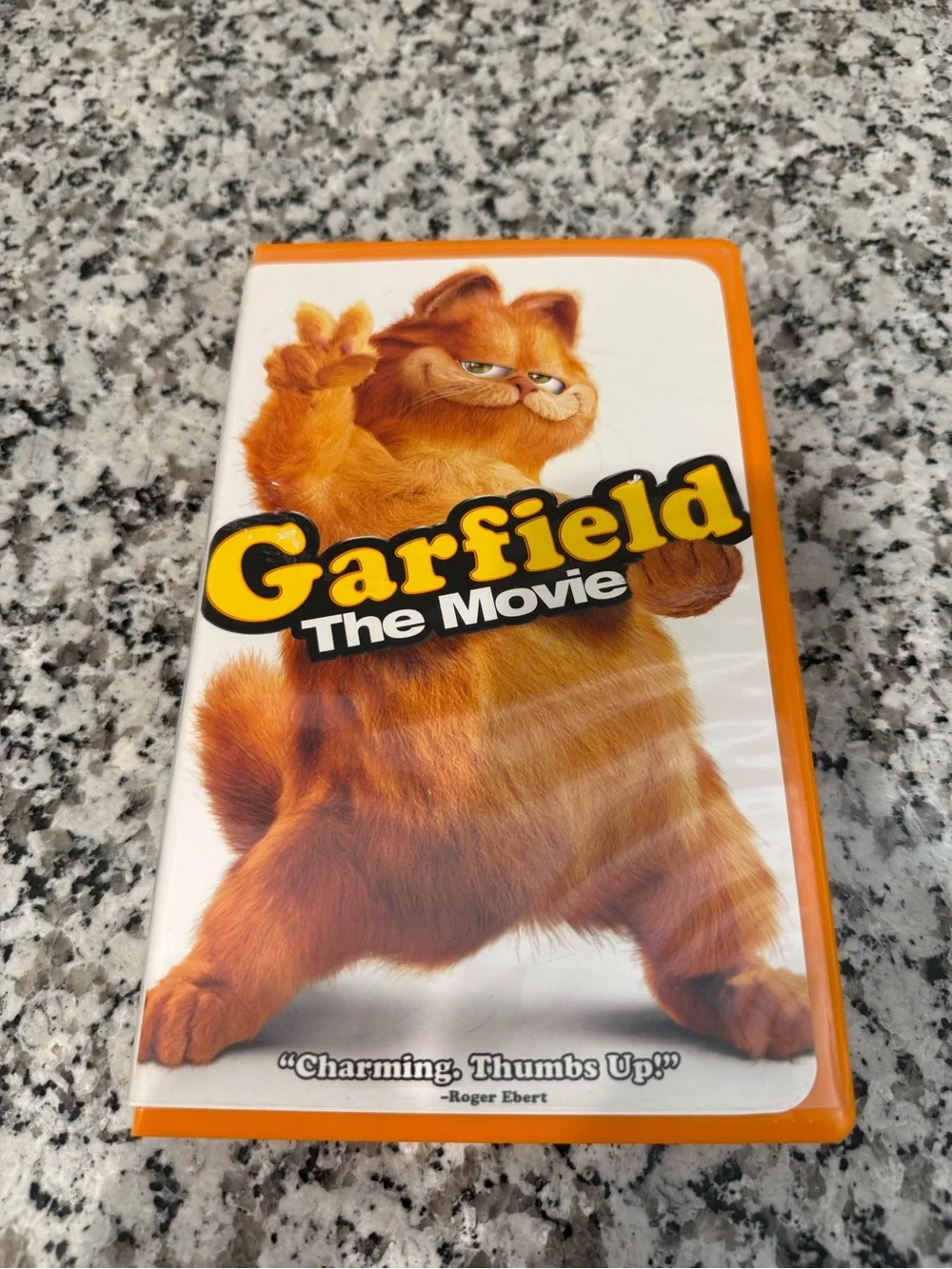 Garfield The Movie VHS - Orange Garfield Cover